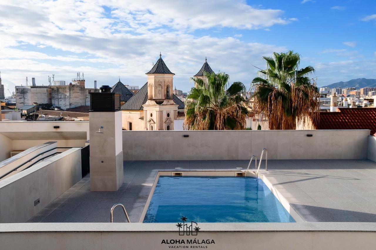 マラガLuxury Duplex With Pool And Padel Court In Townアパートメント エクステリア 写真