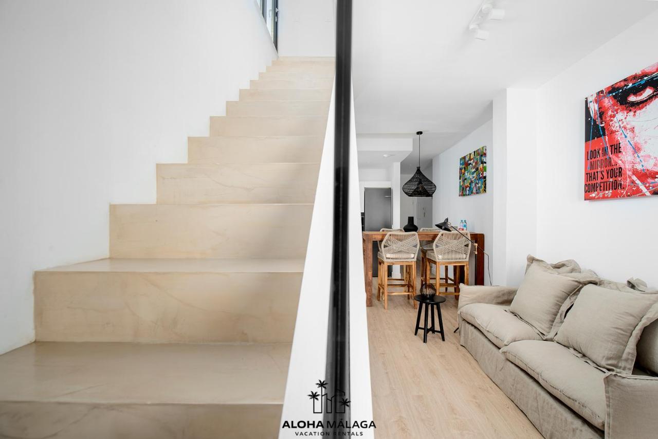 マラガLuxury Duplex With Pool And Padel Court In Townアパートメント エクステリア 写真